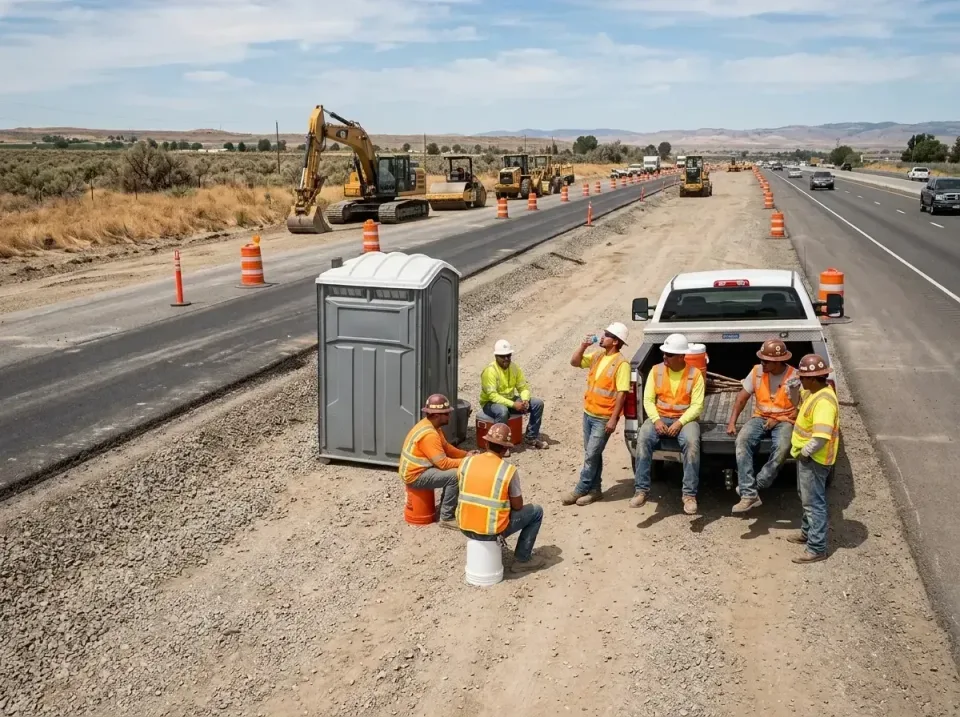highway-road-construction-crew-007 — frequently asked questions, Porta Potty and Restroom Rentals in Linton, IN